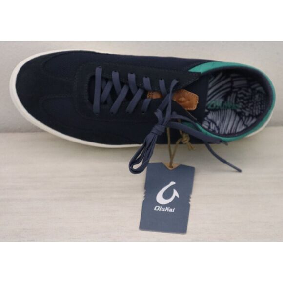 OluKai 10514-548Z Men' s Sz 10.5 Navy Blue/Bamboo Punini Casual Shoes - Picture 6 of 11